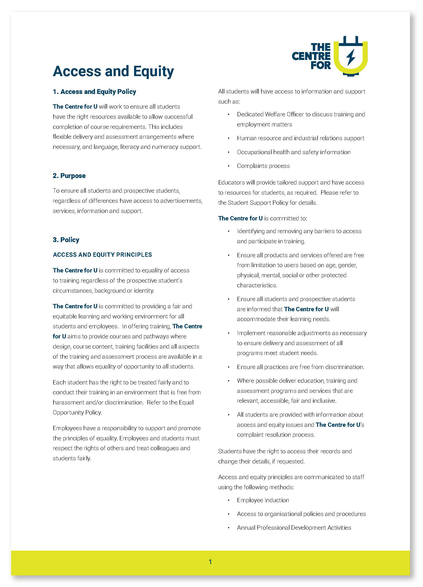 Access and Equity